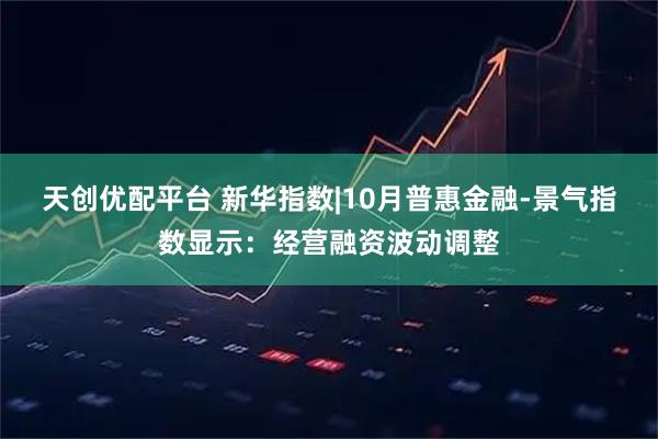 天创优配平台 新华指数|10月普惠金融-景气指数显示：经营融资波动调整